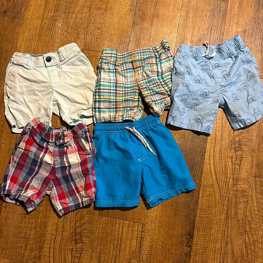 4 shorts & one swim suit size 3T